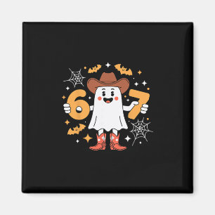 6 7 Halloween-Geist 67 Meme Gen Alpha Sechs Sieben Magnet