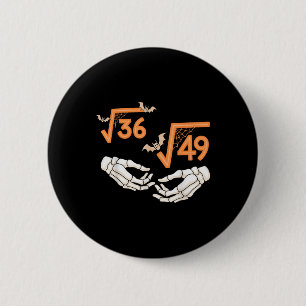 6 7 Halloween-Mathe Quadratwurzel 67 Meme Gen Alph Button
