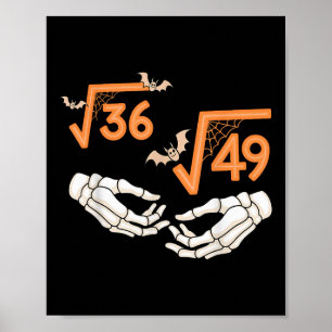 6 7 Halloween Mathe Quadratwurzel 67 Meme Gen Alph Poster