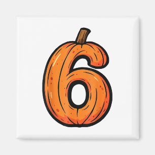 6 7 Kürbis Lustiger Sechs Sieben Meme Halloween-Ko Magnet