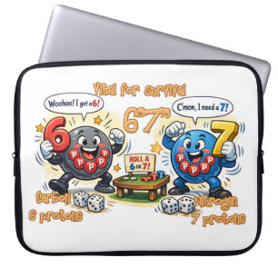 6’7” Lebenswichtige Chemie-Elemente Laptopschutzhülle