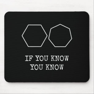 6 7 Lustig Wenn du weißt, dass du weißt Meme Six S Mousepad