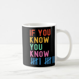 6 7 Lustig Wenn du weißt, was du weißt, Strichlist Kaffeetasse