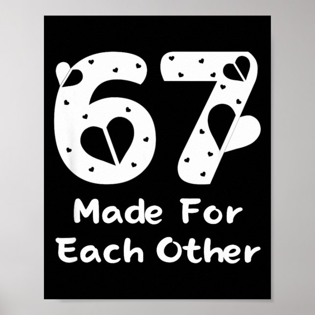6 7 Made For Each Other, Red 67 Christmas Couple V Poster (Vorne)