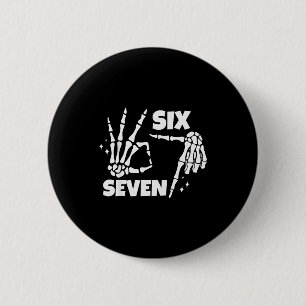 6 7 Meme Lustiges Skelett Hände Halloween Paare Si Button