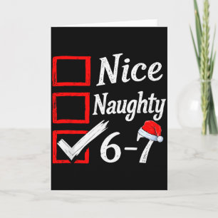6-7 Meme Nett Unartig 67 Weihnachten Gehirn Fäule Karte