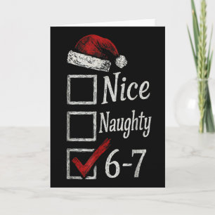 6-7 Meme Nett Unartig 67 Weihnachten Gehirn Fäulni Karte