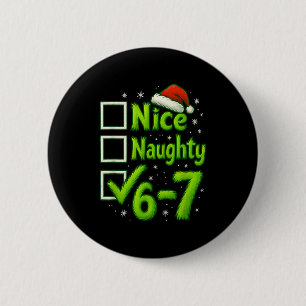 6-7 Meme Schön Unanständig 67 Weihnachten Gehirn F Button
