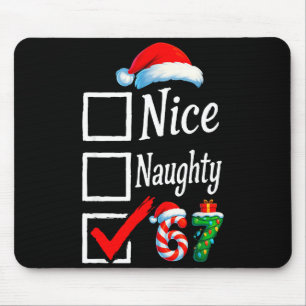 6 7 Meme Schön Unanständig 67 Weihnachten Gehirn F Mousepad