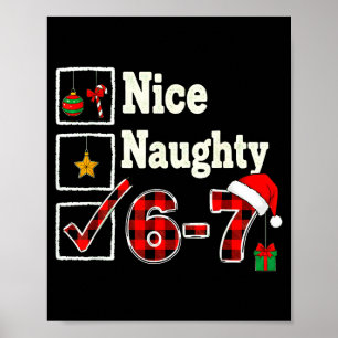 6-7 Meme Schön Unanständig 67 Weihnachten Hirn Fäu Poster