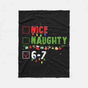 6-7 Meme Schön Unartig 67 Weihnachten Gehirn Fäule Fleecedecke