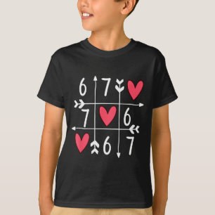 6 7 Meme Sechs Sieben 67 Lustig Xoxo Spiel Valenti T-Shirt