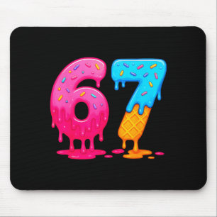 6 7 Meme Six Seven Eis Drip Mousepad