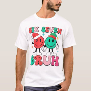 6 7 Meme Six Seven Weihnachten Lustig 67 Weihnacht T-Shirt