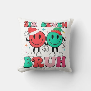 6 7 Meme Six Seven Xmas Lustig 67 Weihnachten Jung Kissen