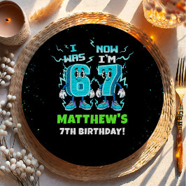 6 7 Meme Trend Six Seven Birthday Party Pappteller