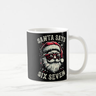 6-7 Meme Weihnachten Santa Sechs Sieben Gehirn Fäu Kaffeetasse