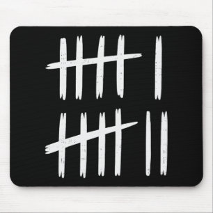 6 7 Nummer 67 Sechs Sieben Strichliste Meme Männer Mousepad