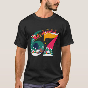 6 7 Sechs Sieben Gen Z Alpha Meme Slang Weihnachte T-Shirt