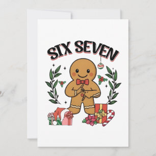6 7 Sechs Sieben Hand Gen Z Alpha Lebkuchen Meme  Feiertagskarte