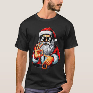 6 7 Sechs Sieben Lustiger Weihnachtsmann Meme Slan T-Shirt