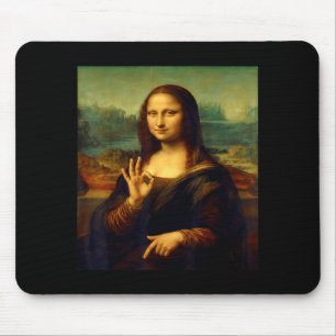 6 7 Sechs Sieben Meme 67 Lustige Mona Lisa Lustige Mousepad