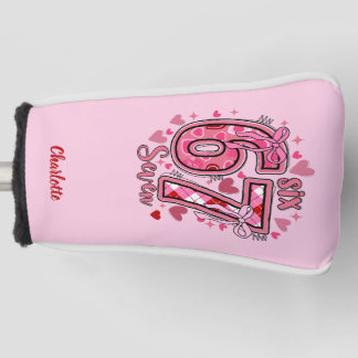 6 7 si Seven Meme Trend Girls Pink Golf Headcover