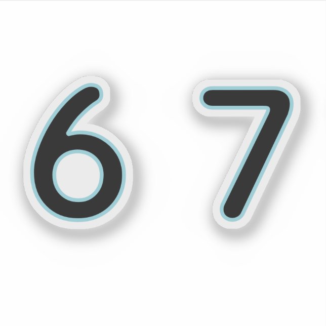6 7 Six Seven Episch Lit  Aufkleber (Vorderseite)