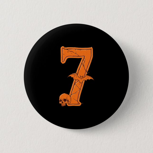 6 7 Six Seven Meme Couple Matching Halloween Costu Button (Vorderseite)