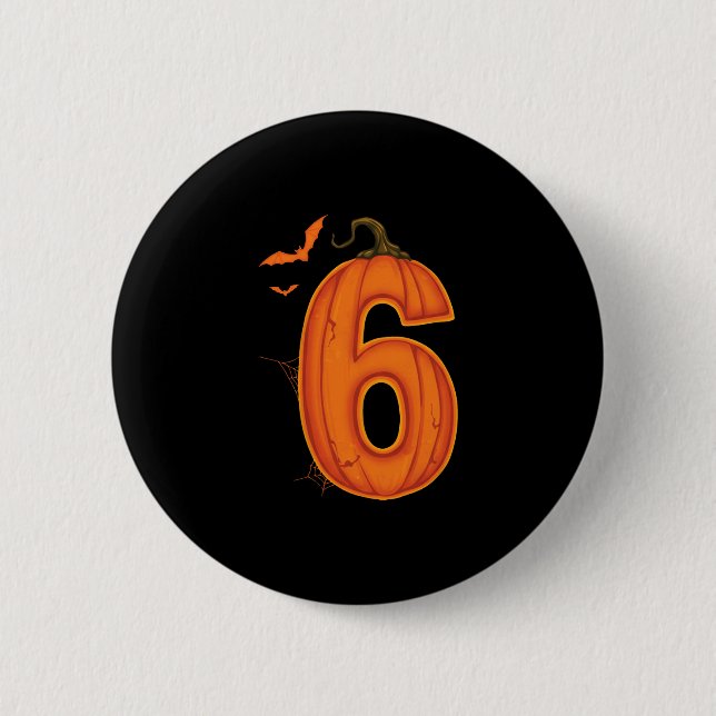 6 7 Six Seven Meme Paar passende Halloween-Kostüme Button (Vorderseite)