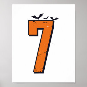 6 7 Six Seven Meme Paare passende Halloween-Kostüm Poster