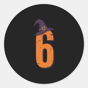 6 7 Six Seven Meme Paarmatching-Halloween-Kostüm Runder Aufkleber