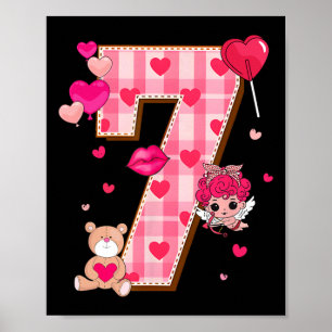 6 7 Six Seven Meme Slag Gen Alpha Valentinstag Mat Poster