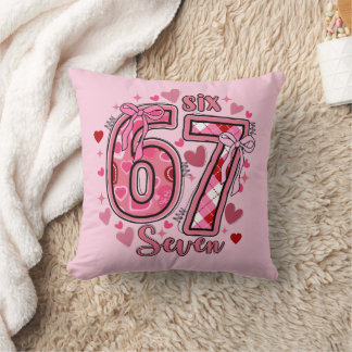 6 7 Six Seven Meme Trend Tween Teen Girls Kissen