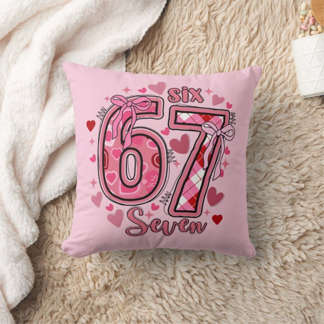 6 7 Six Seven Meme Trend Tween Teen Mädchen Kissen (Decke)