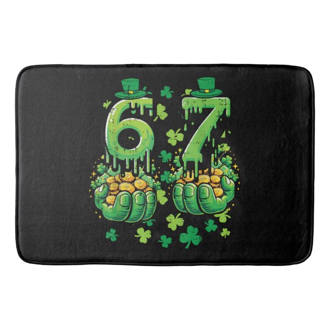 6 7 St Patricks Tag Badematte (Vorderseite)