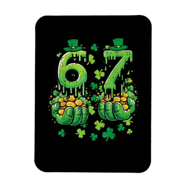 6 7 St. Patricks Tag Magnet (Vertikal)