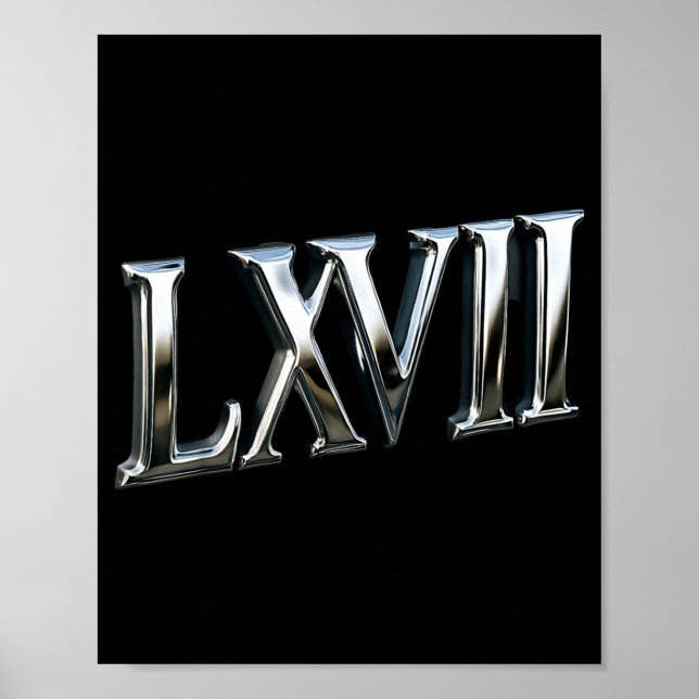 6-7 Trends S Six-seven Car Badge Effect S Roman Nu Poster (Vorne)