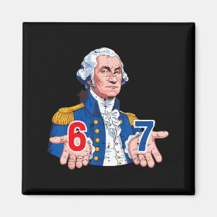 6 7 Washington Lustiges 67 Kostüm Meme Six Seven K Magnet