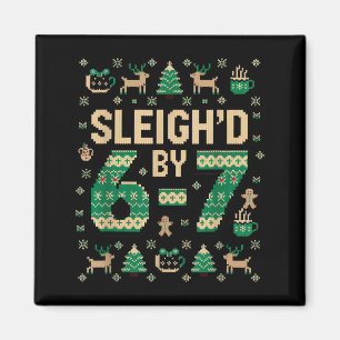 6-7 Weihnachten hässlicher Pullover Sechs Sieben X Magnet