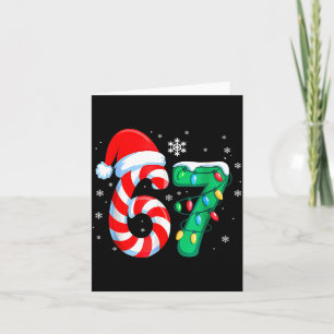 6 7 Weihnachten Lustig Sechs Sieben 67 Meme Männer Karte