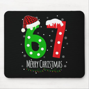 6 7 Weihnachten Sechs Sieben Xmas 67 Frohe Weihnac Mousepad