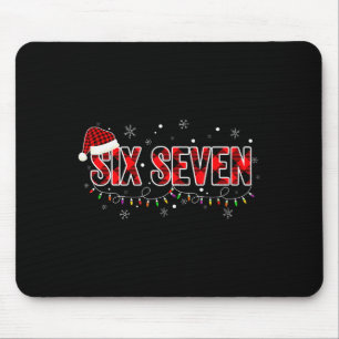 6 7 Weihnachten Six Seven Xmas 67 Frohe Weihnachte Mousepad