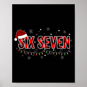 6 7 Weihnachten Six Seven Xmas 67 Frohe Weihnachte Poster