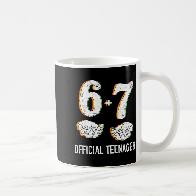 6+7 Year Old Boys Girls Teenager 13th Birthday Fun Kaffeetasse (Rechts)