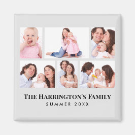 6 Abschnitte Minimalistische graue Rahmen für das  Magnet