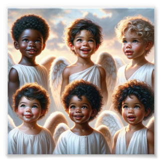 6 Angel Kidz Premium Satin Foto Paper