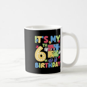 6. Autismus Geburtstagsparty 6 Jahre alter Autisti Kaffeetasse