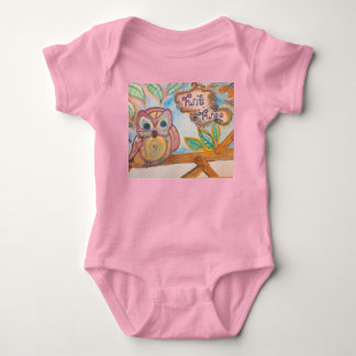 6. Baby Girl Twit Twoo Owl Bodysuit Baby Strampler