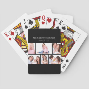 6 Bereiche Benutzerdefiniertes Foto Einfache elega Spielkarten